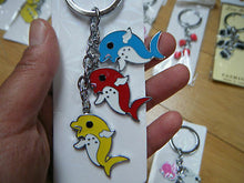 Load image into Gallery viewer, DOLPHIN BUNNY RABBIT PIG ENAMEL KEYRING HANDBAG CHARM
