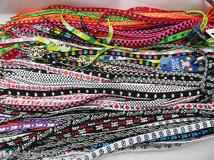WHOLESALE LOT 25x PAIRS MIXED FLAT SHOE SNEAKER TRAINER LACES ANIMAL SMILEY CAMO