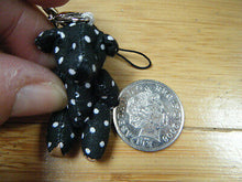 Load image into Gallery viewer, Unique Tiny Small Miniature Jointed Black Spotted Bear or Rabbit  4.5cm UKSeller

