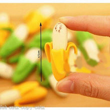 Load image into Gallery viewer, 2 or 4 COLLECTABLE JAPANESE KOREAN STYLE NOVELTY BANANAS SKIN ERASERS UK SELLER
