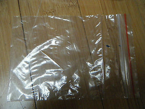100x 19cmx13cm CLEAR PLASTIC GRIP & SELF SEAL PLASTIC POLYTHENE BAGS REUSABLE UK