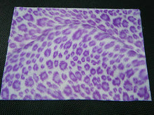 Load image into Gallery viewer, FAUX FUR FABRIC PURPLE LEOPARD PRINT CRAFT COVERING SKIN DECAL STICKER 19.5x14cm
