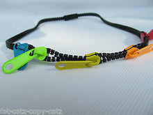 Load image into Gallery viewer, MULTIPLE ZIPS ZIP FUN FASHION GIRLS LADIES NECKLACE JEWELLERY 5 COLOURS UKSELLER

