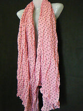 Load image into Gallery viewer, PINK GREEN WHITE BLACK LARGE POLKA DOTS SPOTTED LADIES SCARF WRAP SHAWL 7COLOURS
