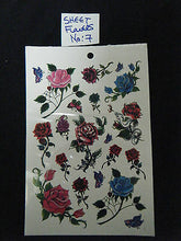 Load image into Gallery viewer, SHEET GIRLS LADIES TEMPORARY TATTOOS COLOURFUL BLACK FLOWERS ROSES HEARTS CELTIC

