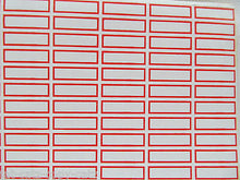 Load image into Gallery viewer, 10x SHEETS = 800 STICKERS PRICE INVENTORY LABELLING RED/WHITE UK SELLER FREE P&amp;P
