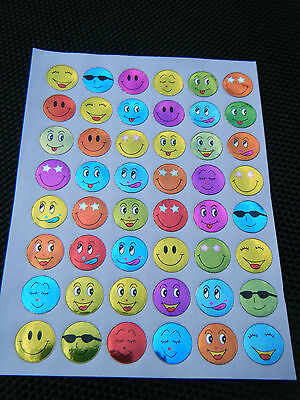 10 SHEETS METALIC REWARD SCRAP BOOK STICKERS 450-700 PER PACK STARS APPLES FACES