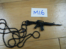 Load image into Gallery viewer, UNIQUE SOLID METAL REPLICA M16 PISTOL REVOLVER HAND GUN NECKLACE KEYRING UNISEX
