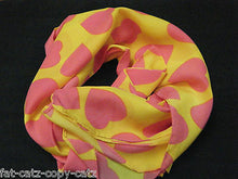 Load image into Gallery viewer, FASHION HEARTS PRINT PINK BLUE GREEN CREAM LADIES SCARF 160cmx48cm FREE UK P&amp;P
