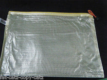 Load image into Gallery viewer, 5x PASTEL PLASTIC ZIPPY BAGS A4 SIZE FILE STORAGE DOCUMENT ART SCHOOL FOLDERS
