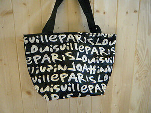 LADIES FOLD REUSE LUNCH SHOPPING TRAVEL LEOPARD GRAFFITI SPOTS HANDBAG 35cmx37cm