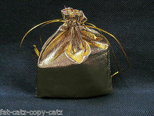 Load image into Gallery viewer, 10x SHINY SILVER or GOLD LAME GIFT ORGANZA JEWELLERY WEDDING FAVOUR POUCHES BAGS
