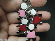 Load image into Gallery viewer, NOVELTY 4 PIECE BOY &amp; GIRL MALE &amp; FEMALE ENAMEL KEYRING HANDBAG CHARM GIFT IDEA
