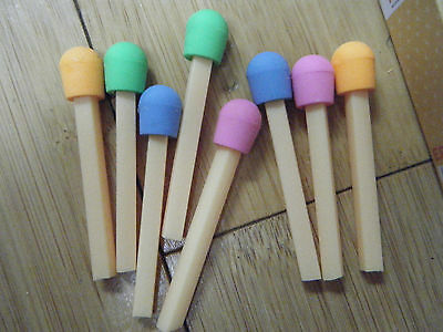 8 PIECE SET CUTE NOVELTY KAWAII JAPANESE STYLE MATCHSTICK ERASERS BOX UK SELLER