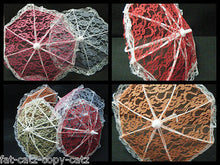 Load image into Gallery viewer, 5x GIRLS DOLLS PRINCESS WEDDING STYLE LACE UMBRELLA PARASOL 25cm x 28cm DIAMETER
