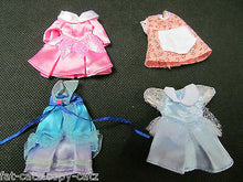 Load image into Gallery viewer, QUALITY SHELLY DOLL SIZED CUTE DRESSES 5 COLOURS: PINK BLUE SNOW WHITE PEACH UK

