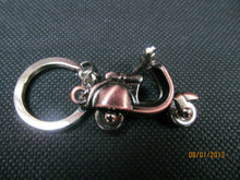 Load image into Gallery viewer, UNIQUE MOPED MOTOR CYCLE VESPA MOVING HANDLE BAR SOLID METAL KEYRING GIFT IDEA
