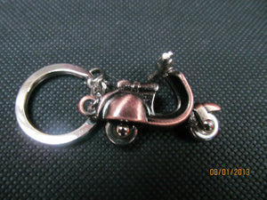 UNIQUE MOPED MOTOR CYCLE VESPA MOVING HANDLE BAR SOLID METAL KEYRING GIFT IDEA