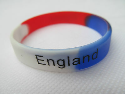 Adult England UK Football Team World Cup Silicone Rubber Wrist Bands UK Seller