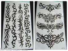 Load image into Gallery viewer, ONE SHEET MENS BOYS ARTY BLACK CELTIC TRIBAL TEMPORARY TATTOOS 20x10cm UK SELLER
