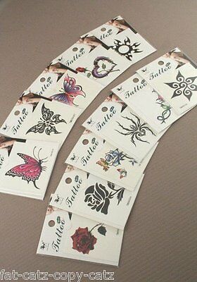 SMALL LADIES CELTIC TRIBAL FLOWERS BUTTERFLY QUALITY TEMPORARY TATTOOS UK SELLER