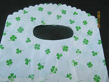 Load image into Gallery viewer, GREEN 4 LEAF CLOVER IRISH GOOD LUCK CARRIER BAGS 50-60 PER PACK 15cmx11cm UKSELL
