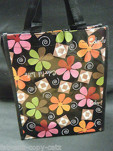 ECO FRIENDLY HIPPY FLOWER DESIGN LUNCH SHOPPING TRAVEL BAG FREE UKPOST 30x25x9cm