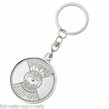 Load image into Gallery viewer, 50 YEAR REVOLVING PERPETUAL CALENDAR 2007-2056 KEYRING CHARM GIFT IDEA UK SELLER
