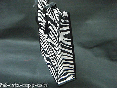 ECO FRIENDLY ZEBRA ANIMAL PRINT LUNCH SHOPPING TRAVEL BAG FREE UK POST 30x25x9cm