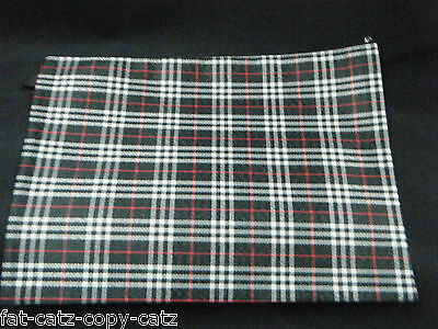 1x STRIPE MATERIAL ZIPPY BAGS B4 SIZE FILE STORAGE DOCUMENT ART SCHOOL FOLDER