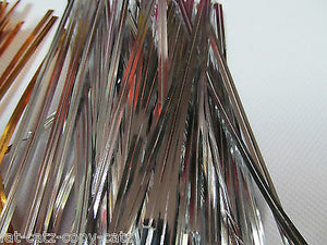 100 x 10cm QUALITY METALLIC SILVER GOLD TWIST TIES FOR CELLO BAGS CRAFT UKSELLER