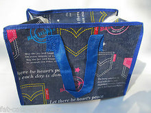 Load image into Gallery viewer, DENIM STYLE DESIGN RECYCLED ECO FRIENDLY LADIES LUNCH SHOPPING TRAVEL HAND BAG
