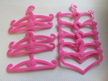 Load image into Gallery viewer, 12 20 30 MINI PINK COAT DRESS CLOTHING HANGERS MADE FOR 12&quot; SIZED DOLLS UKSELLER
