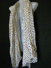 Load image into Gallery viewer, PINK GREEN WHITE BLACK LARGE POLKA DOTS SPOTTED LADIES SCARF WRAP SHAWL 7COLOURS
