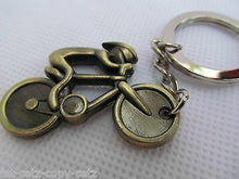 Load image into Gallery viewer, SOLID METAL 3 COLOURS SILVER BRONZE PRO CYCLING KEYRING CHARM GIFT IDEA UKSELLER
