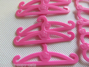 12 20 30 MINI PINK COAT DRESS CLOTHING HANGERS MADE FOR 12" SIZED DOLLS UKSELLER