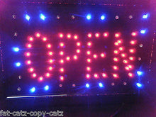 Load image into Gallery viewer, SMALL BRIGHT OPEN SHOP WINDOW DISPLAY FLASHING LIGHT LED SIGN 29cmx19cm UKSELLER
