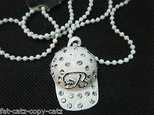 Load image into Gallery viewer, HEAVY BLING DIAMONTE 3D GANGSTER HIPHOP STYLE BASEBALL CAP HAT NECKLACE UKSELLER
