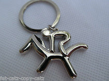 Load image into Gallery viewer, NEW SOLID METAL SILVER TONE HORSE RIDING JOCKEY KEYRING CHARM GIFT IDEA UKSELLER
