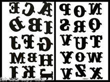 Load image into Gallery viewer, Quality unisex large black celtic Alphabet letters Temporary Tattoos UK Seller

