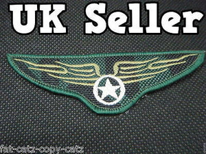 FASHION EMBROIDERY CLOTH AIR FORCE WINGS ARMY LOGO MILITARY IRON SEW ON PATCH UK