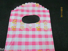 Load image into Gallery viewer, FASHION SMALL RED CHECKED CARRIER GIFT SWEET SHOP BAGS 50-60 PER PACK UK SELLER
