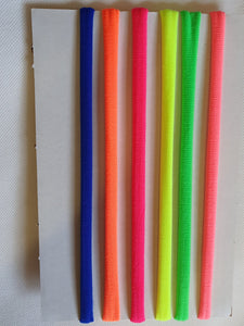 Set of 6 Yoga 80&#39;s style slim Neon headbands, jersey soft and stretchy