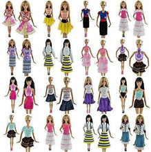 Load image into Gallery viewer, 3x Quality Short Dolls Dresses &amp; 3 Pairs Shoes - Random Selection Made for Barbie dolls
