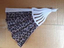 Load image into Gallery viewer, Black Animal Leopard Print Ladies Unisex Hand Fan Decorative Burlesque Folding Fan 35cm Span

